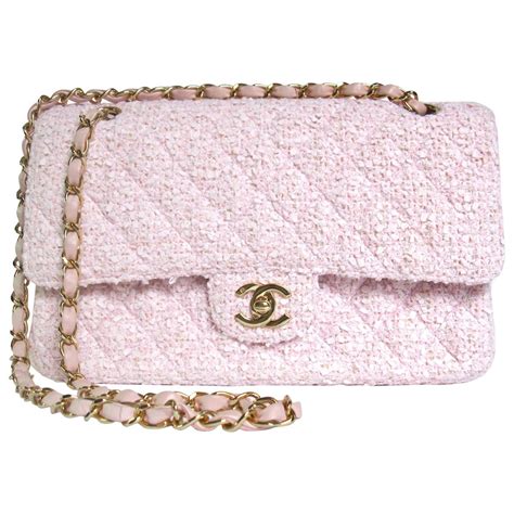 chanel tweed pink blush|chanel pink tweed handbag.